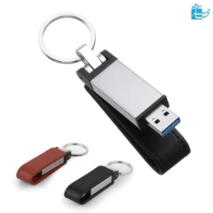 فلش مموری USB چرمی مگنتی با حلقه