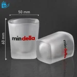 شات شیشه ای بدنه یخی مربعی کوچک