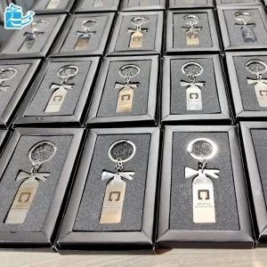 تولید انواع جاکلیدی فلزی با طرح و شکب دلخواه با جعبه