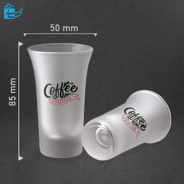 شات شیشه ای باریک بدنه یخی کوچک