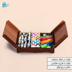 جعبه چوبی دو درب – مناسب پذیرایی