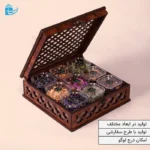 جعبه چوبی طرح مشبک – شیک و مناسب