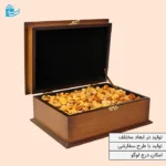 جعبه پذیرایی چوبی پنج‌خانه، مناسب چیدمان پذیرایی