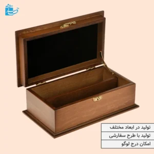 جعبه چوبی درب دار طرح کلاسیک-کدBT042