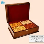 جعبه پذیرایی چوب راش طرح خزان، باکیفیت و ظاهر کلاسیک