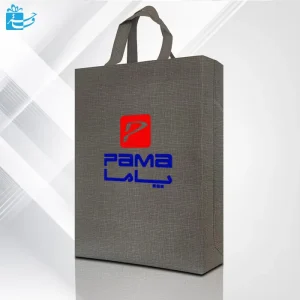 ساک دستی باکس بگ طرح کتان طوسی روشن