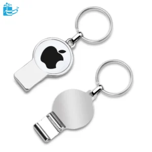 Metal promotional circle keychain (door opener)