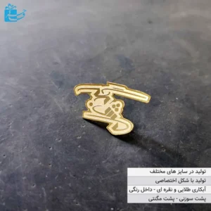 Professionally cut gold breastplate