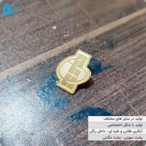 Gold magnet back badge