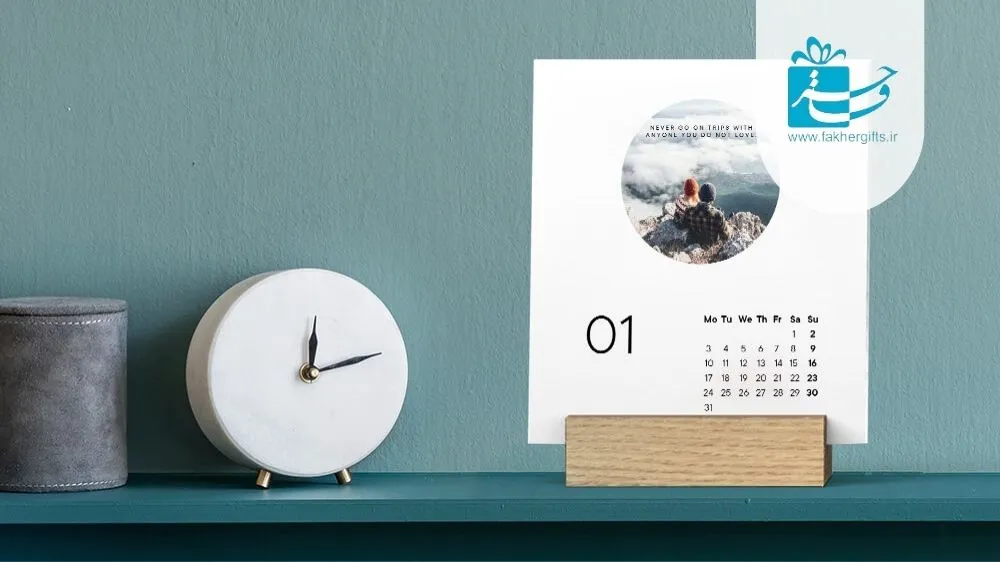 طراحی تقویم رومیزی تبلیغاتی
