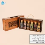 جعبه چوبی لوکس طرح گل و مرغ