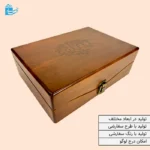 جعبه چوبی آجیل و تنقلات – ترکیبی از زیبایی آنتیک