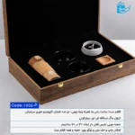 ست هدیه مدرن – تراول ماگ و فنجان با ساعت بتنی