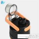 بطری آب یونیک با دسته و کاور سیلیکونی برای ورزش و سفر