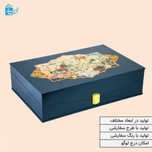 جعبه چوبی نگارگری مناسب هدایای فاخر
