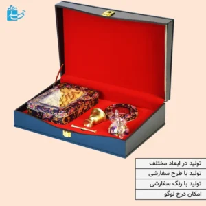 جعبه چوبی هدیه نمای داخل