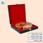 جعبه مربع ساده سورمه ای