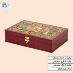 جعبه هدیه چوبی مدل مینا