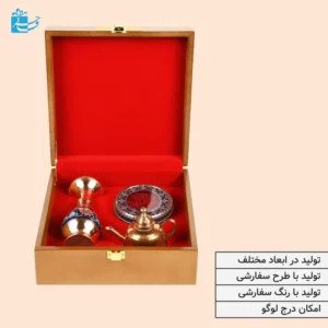 جعبه چوبی به همراه تقسیم بندی داخلی